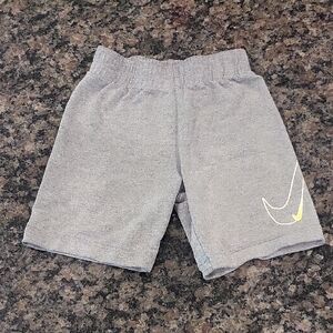 Nike Gray and Yellow Athletic Shorts